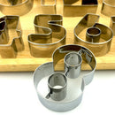 9 Pcs/set Number Letter Cookie Biscuit Stamp Cutter Embosser Cake Mould New