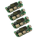 4x Charger Module with LED Display, Charging Boards, Dual USB 5V 2.4A with