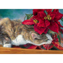 5D DIY Full Drill Diamond Painting Cat Flower Cross Stitch Embroidery Craft