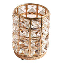 Crystal Makeup Brush Holder Pencil Collection Organizer Household golden L