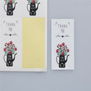 60x Thankyou Flowers Paper Baking Cake Seal Label Hand Made Gift Stickers FT