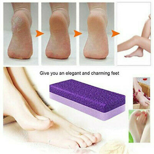 4PC Pumice Stone Exfoliate Foot Care Dead Skin Removal Scrub Pedicure Tool