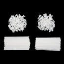 200 Pieces White Balloon Sticks Holders with Cups for Wedding, Party, Holid