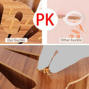 Wood Fan-Shaped File Sorter 5 Compartment for Office Desktop Magazine File