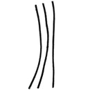 100 Pcs 30cm Black pipe cleaners K1Q6
