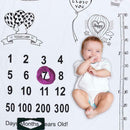 Cartoon Print Blanket Background Cloth Newborn Baby Photography Props Decor