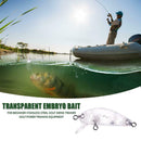 10pcs Wobblers Unpainted Hard Bait Plastic Transparent Fishing Lure Tackle