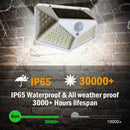 100 LED Solar Power PIR Motion-Sensor Wall Lights Outdoor Waterproof Lamp G H0B5