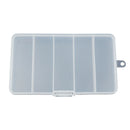 Lightweight Portable 5 Compartments Fishing Lure Medicine Storage Box Case