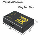3 in 1Out HDMI Switch Switcher Selector Splitter 3 Port Hub Box For HDTV HD CYX