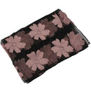 Fashion Elegant Women Flower yarn Long Scarf Soft Shawl Gift Pink