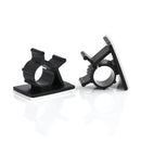 10x Cable Clips Adhesive Cord Management Black Wire Holder Organizer Clamp Tool