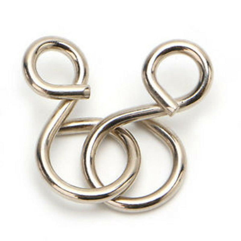 8Pcs/set Metal Wire Puzzle Brain Teaser Game IQ Mind Test Toys for Kids Adults