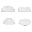 Set of 4 Stainless Steel Barbecue Grill Net Grate Rack Outdoor Grilling Tool