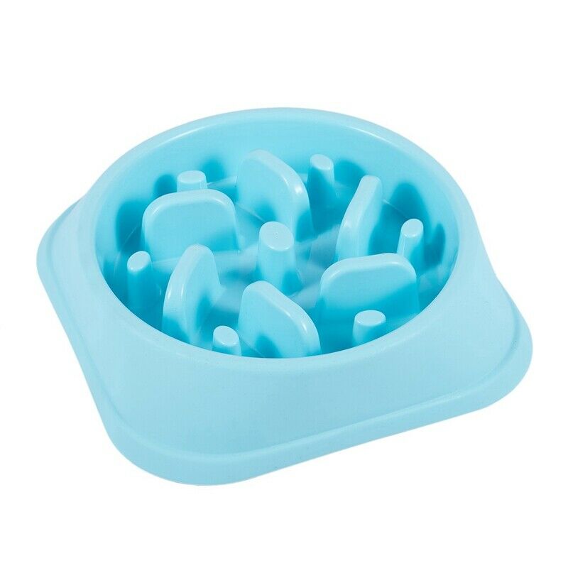 Pet Bowl Plastic Slow Feed Dog Bowl Anti-skid Food Feeder Interactive Stopi