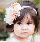 Flower Lace Rhinestone Headband Elastic Hair Band Baby Girl KidHairAccessorie BX