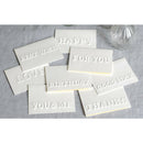 10 Embossed Pure White Blank Greeting Cards & Envelopes for Wedding Birthday