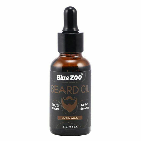 BlueZOO 100% Natural Beard Oil for Men,Leave In Conditioner and Softener fo V6C2