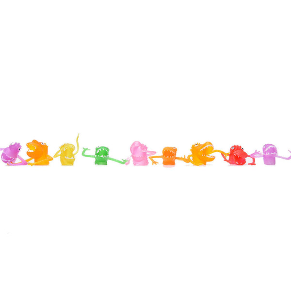 10Pcs/Set Finger Puppets Plastic Dinosaur Finger Toys Mini Gashapon Kids Toys LJ