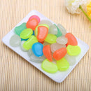 20pcs Colorful Glow in The Dark Luminous Stones Fish Tank Aquarium Pebbles Rock