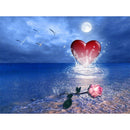 5D DIY Full Drill Diamond Painting Heart Cross Stitch Embroidery Mosaic Kit