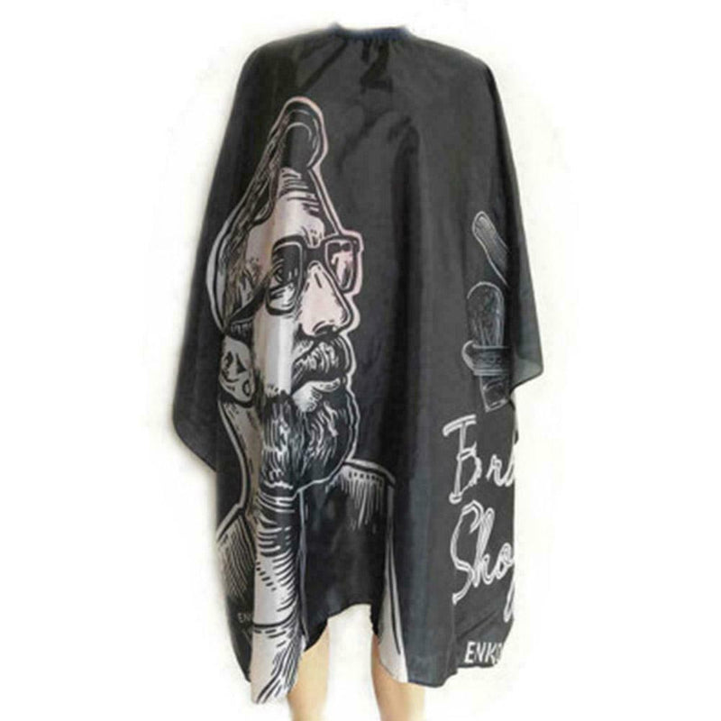 Black Hairdressing Cloth Haircut Hairdressing Barber Hair Design Cloth E6W3