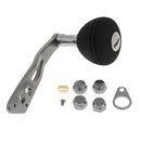 Metal Fishing Reel Handle & EVA Knob Replacement for Baitcasting, Drum Fishing