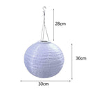 Waterproof LED Solar Cloth Chinese Lantern Festival Hanging Party Lamp G9Y1