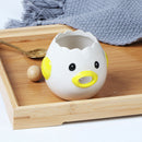 Kitchen Ceramic Egg Yolk White Separator Egg Sieve Device Cartoon Egg DividS Bj