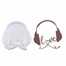 Love Headset Design Metal Cutting Dies For DIY Scrapbooking Album Paper Cards FT