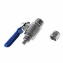 Water Purifier Reverse Osmosis Tee Inlet Ball Valve Set 1/2" BSP To 1/4" Tube x1
