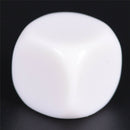 10pcs 16mm blank white can write dice counting cubes DIY rounded gaming dice FT
