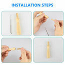 Needle Felting Starter Set Wool Felt Tools Mat DIY Hand Craft Making SupplyB Kw