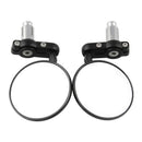 Motorcycle CNC Aluminum Rotate Round 7/8" Handle Bar End Side Rearview Mirrors X
