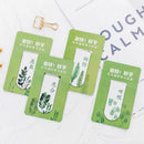 4pcs/set Green Plant Magnetic Bookmark Book Marker Page Clip Office Supplies New