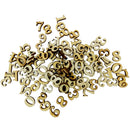 200 Mixed Shapes Number Letters Blank Wooden Embellishments for Scrapbooking