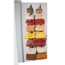 Over Door Straps Hanger Adjustable Hat/Bag/Clothes/Coat Rack Organizer 16 Hooks