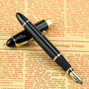 Jinhao X450 Black Gifts With Fireworks Fountain Pen 0.7mm Nibs 18KGP Golden Trim