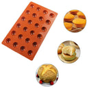 24 Cavity Mini Half Sphere Silicone Mold Cake Chocolate Jelly Handmade Tool