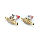 3/8" M/M Full Port Inline Brass Water Air Gas Fuel Line Shut-off Ball Valve Top