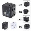World USB Travel Plug Universal Power Adapter Electric Converter US/AU/UK/EU