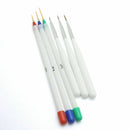 6PCS Acrylic Nail Pen Set Painted Supplies Brush Draw Flower Manicure Too PIY