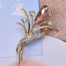 Fashion Crystal Flower Brooch Pin Collar Decoration Badge Corsage Jewelry Gi  Kw
