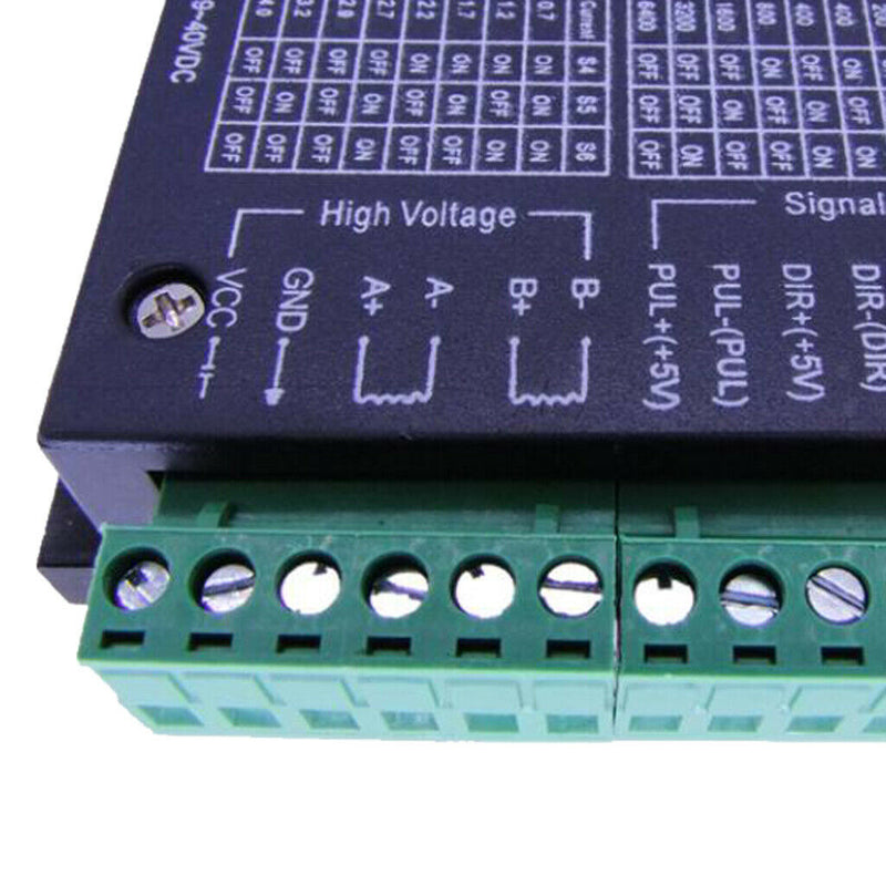 Nema42/57/86 Stepper Motor Driver Controller TB6600 4A 256micsteps 9~40VDC CNC