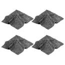4pcs Wipe Scratch Repair Cloth Rags Car Exterior Multipurpose Light Paint Stains