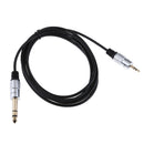 6.35mm 1/4 inch Stereo Plug to 3.5mm Audio Convertor Adapter Cable, for Mic