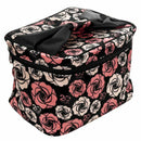 Toiletry Cosmetic Storage Large Travel Makeup Bag with Sweet Bow Handle and