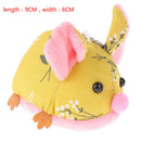 1PC 2020 Year Of The Rat Mascot Flower Fabric Mouse Pendant Holiday Gift OZ