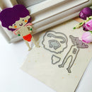 Cartoon Girl Metal Cutting Dies Stencil DIY Scrapbook Embossing Craft Gift