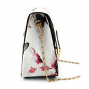 Women Shoulder Bags Butterfly Flower Printing Handbag Shoulder Tote Messeng Q4S3